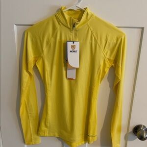 Noble Equestrian HEIQ "Ashley" quarter zip - Yellow/sunbeam- Size XXS